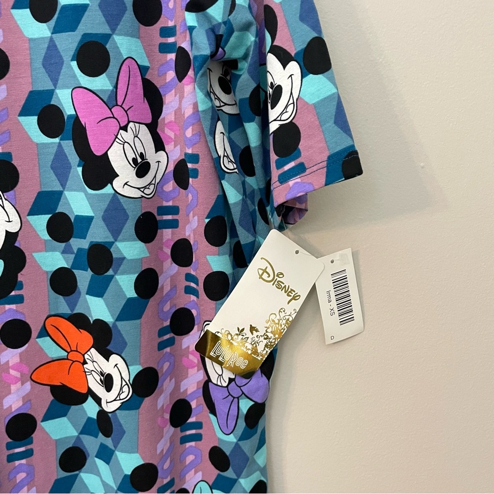 Disney LulaRoe Irma XS Top NWT Minnie Mouse - Picture 4 of 6